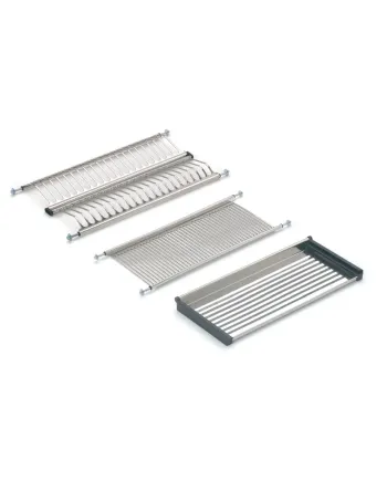 Escurreplatos Inox para Mueble Cocina | Juego Completo con Bandeja