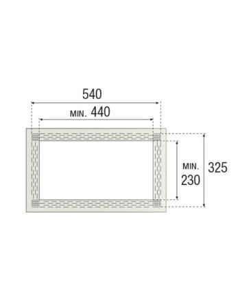 Marco Microondas Universal 60x40 cm | Embellecedor Cocina ABS