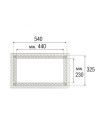 Marco Microondas Universal 60x40 cm | Embellecedor Cocina ABS