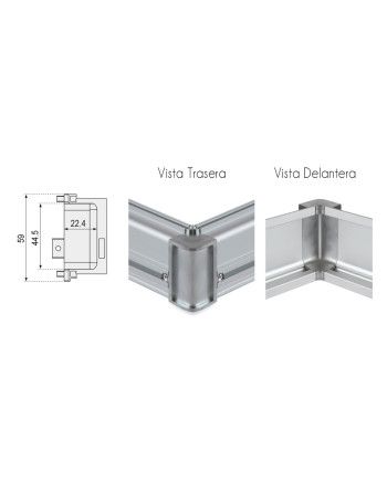 Rinconera Perfil Gola Tipo J | Sistema Chef LED Cocina