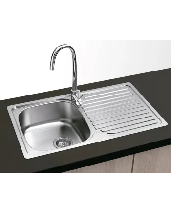 Fregadero Inox 80x48 Sobre Encimera | Modelo Viena