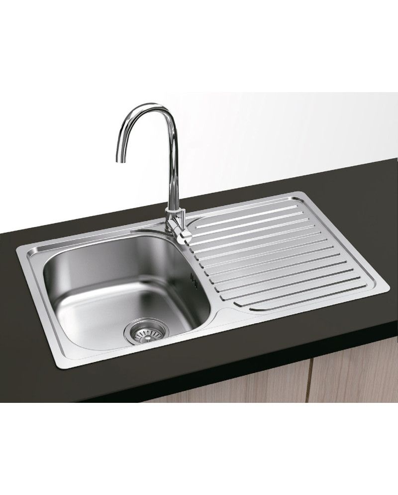 Fregadero Inox 80x48 Sobre Encimera | Modelo Viena
