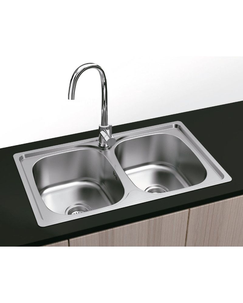 Fregadero Inox 80x48 Sobre Encimera | Serie Dublín Cocina