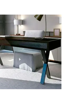 Pata mesa X acero/negro 400x320 2 und | Ref. F15311-NM