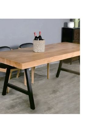 Pata mesa caballete acero/negro A/580 2 und | Ref. F15317-NM