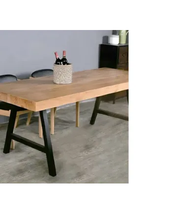 Pata mesa caballete acero/negro A/580 2 und | Ref. F15317-NM