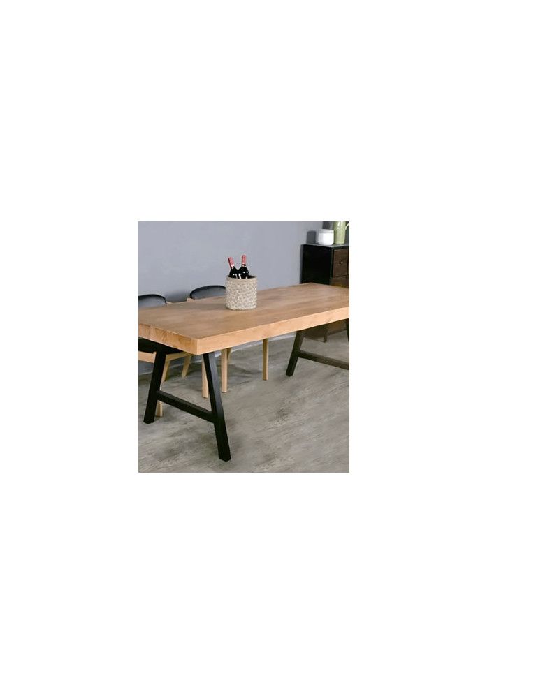 Pata mesa caballete acero/negro A/380 2 und | Ref. F15315-NM