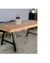 Pata mesa caballete acero/negro A/380 2 und | Ref. F15315-NM