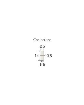 Bulón con Balona Zincado 5 mm | Portaestante Pack 100