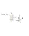 Portaestante Transparente 5 mm Tablero 16/19 | Pack 1000
