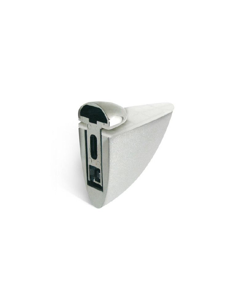 Soporte Pelícano Cromo Mate 69x25 | Hasta 30 kg Estante