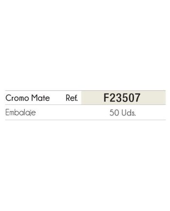 Soporte Pelícano Cromo Mate 69x25 | Hasta 30 kg Estante