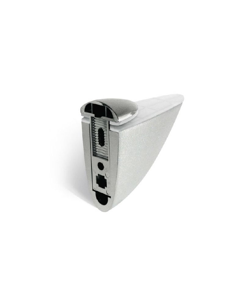 Soporte Pelícano Grande Cromo Mate 105x39 | Hasta 50 kg