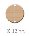 Tapa Adhesiva 13 mm | Tapacantos Tornillos Mueble