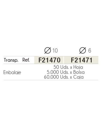 Lágrima Adhesiva 10x3 mm | Hoja 50 uds Amortiguador