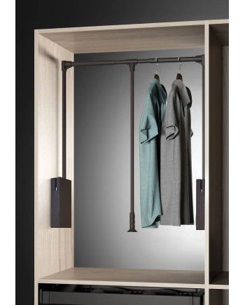 Colgador Abatible Armario Extensible | Perchero Extraíble Elevable