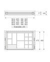 Organizador Accesorios Armario Extensible Grafito | Ajustable Módulos