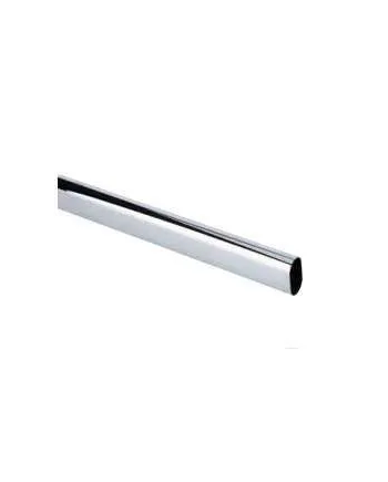 Tubo Ovalado Hierro Cromado 30x15 2,90 metros | Barra Armario Resistente