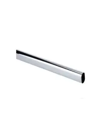 Tubo Ovalado Hierro Cromado 30x15 2,90 metros | Barra Armario Resistente