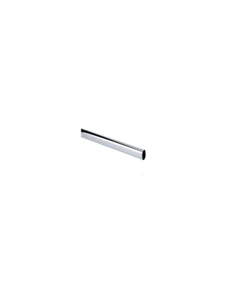 Tubo Ovalado Hierro Cromado 30x15 2,90 metros | Barra Armario Resistente
