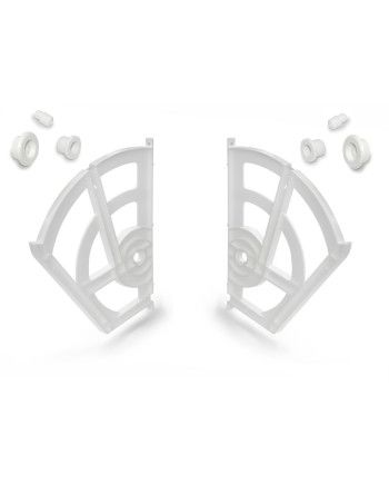 Juego Compás Zapatero Abatible Blanco | Herraje Plástico Armario