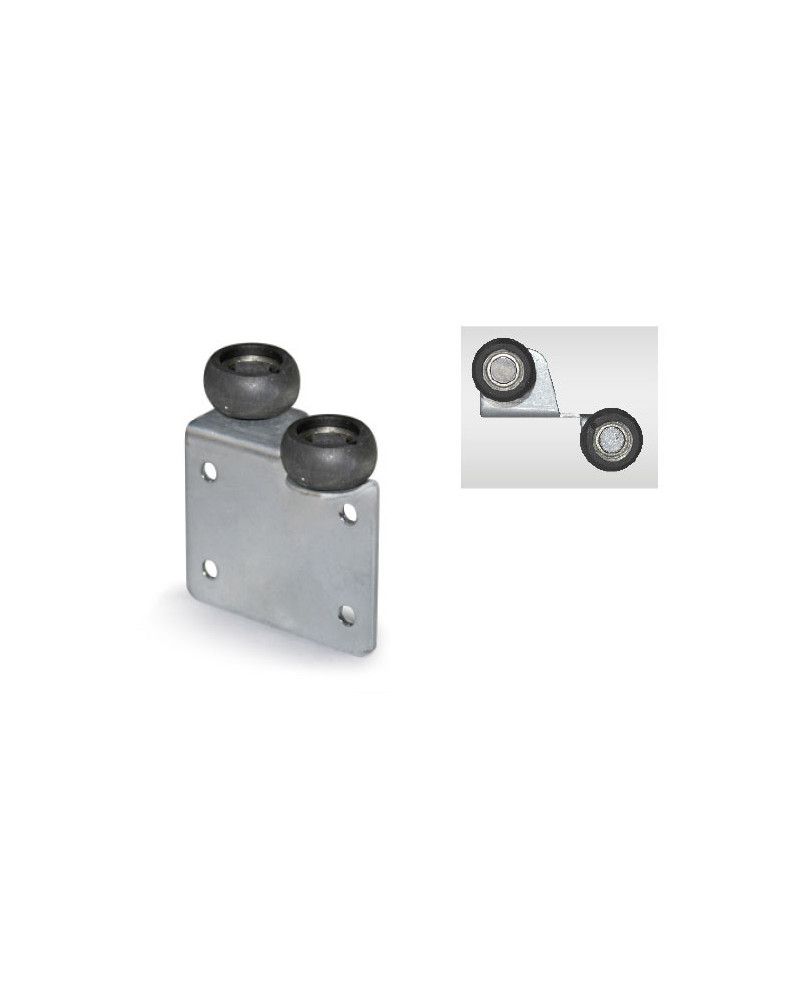 Carro Superior Acero 16 mm para Armario Corredero | Rodamiento Guía Superior
