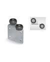 Carro Superior Acero 16 mm para Armario Corredero | Rodamiento Guía Superior