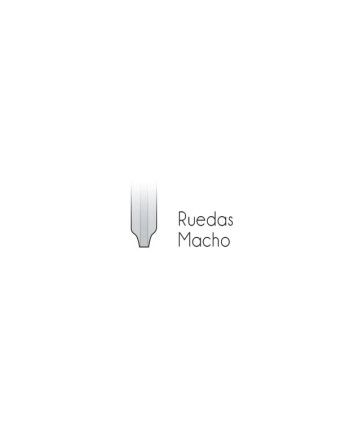 Carro Inferior Acero Negro Macho | Rueda Puerta Corredera Armario