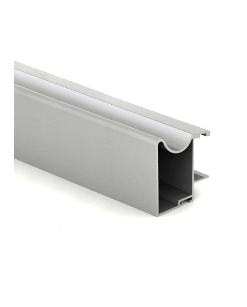 Kit Perfil Tirador Puerta Armario 19 mm Plata Mate 2,60m | Sistema Completo