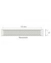 Rejilla Ventilación Zócalo 450 mm Plata mate | Cocina Muebles