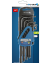 Juego 9 Llaves Torx Largas CrV | Herramienta Tornillos Seguridad