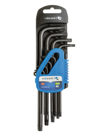 Juego 9 Llaves Torx Largas CrV | Herramienta Tornillos Seguridad