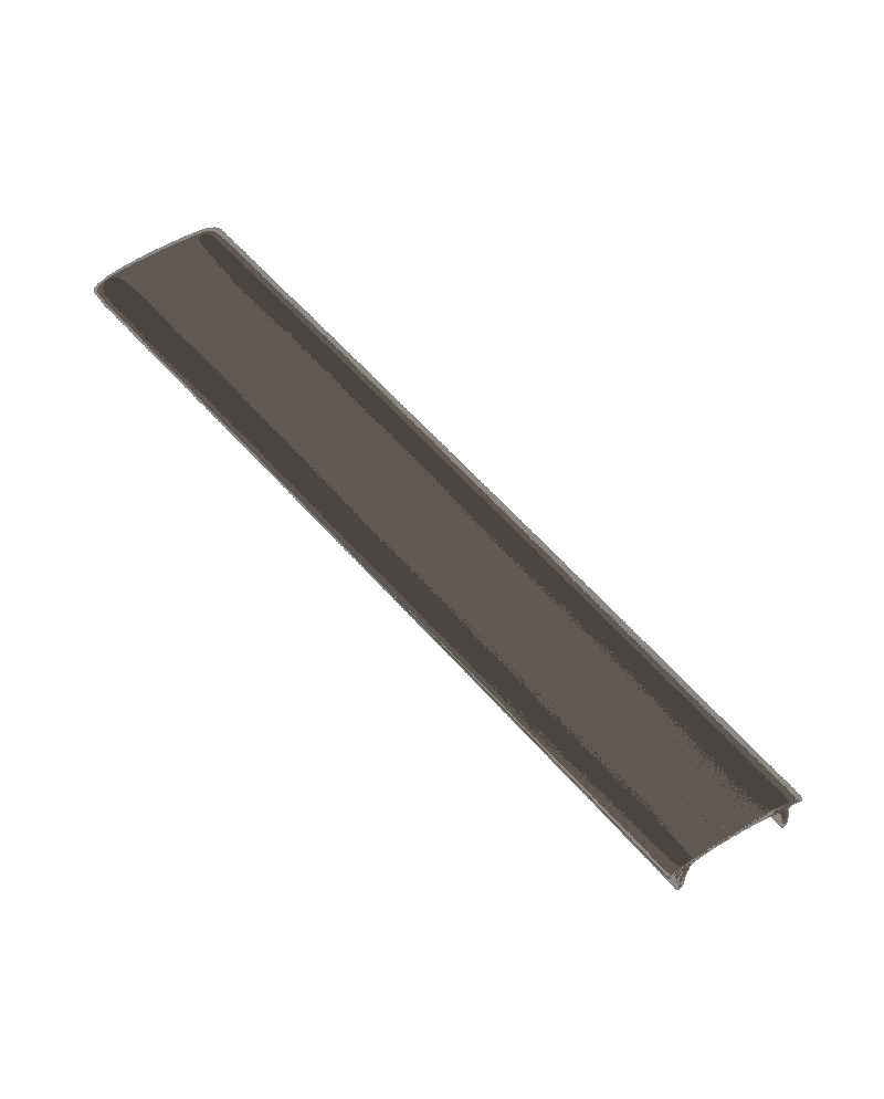 Difusor negro GLAX Mini 3,05m | Máxima Luz para Perfil LED