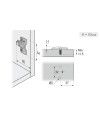 Base Clip-On 3D C/Taco 5 mm H=0 | Base para Bisagra DTC