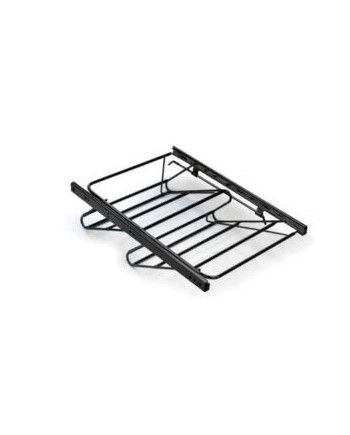 Zapatero Extraíble negro Extensible | Guía H35 Armario 40-100 cm