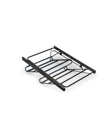 Zapatero Extraíble negro Extensible | Guía H35 Armario 40-100 cm