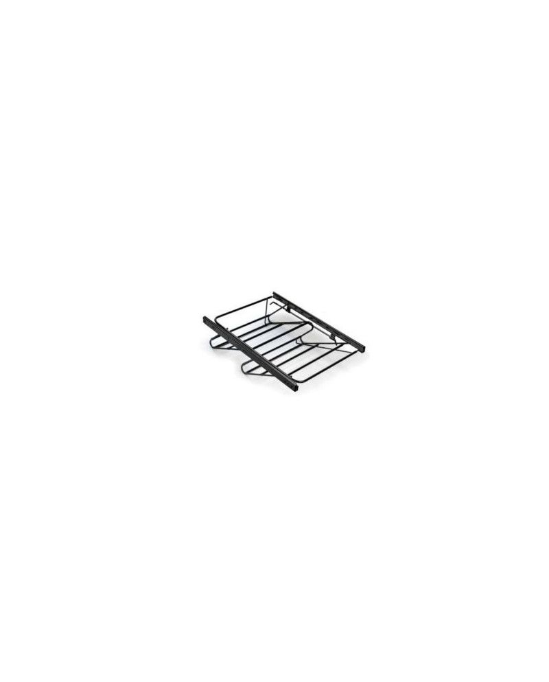 Zapatero Extraíble negro Extensible | Guía H35 Armario 40-100 cm