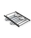 Zapatero Extraíble negro Extensible | Guía H35 Armario 40-100 cm