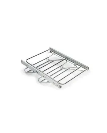 Zapatero Extraíble Cromo Extensible | Guía H35 Armario 40-100 cm