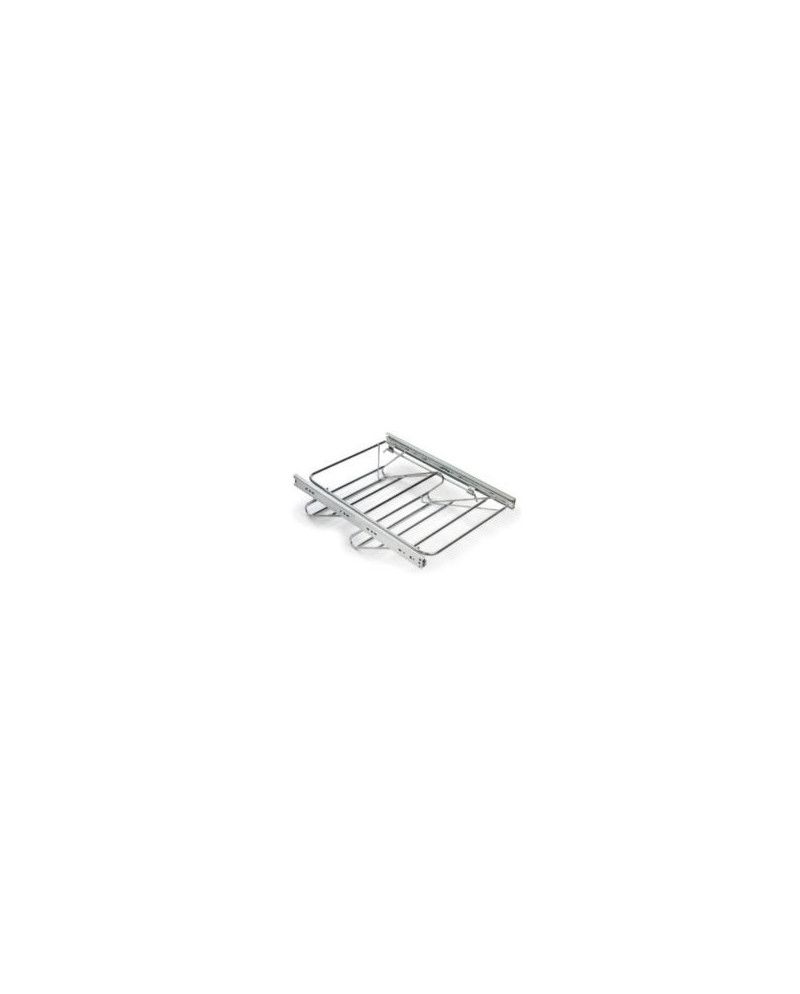 Zapatero Extraíble Cromo Extensible | Guía H35 Armario 40-100 cm