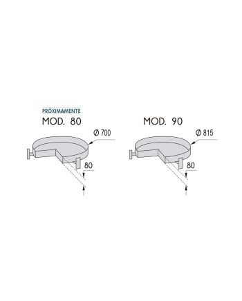 Mecanismo giratorio 270° PRO Grafito MOD 90 1 und | Ref. F20391