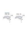 Mecanismo giratorio 270° PRO Grafito y Blanco MOD 80 1 und | Ref. F20390