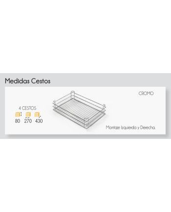 Mecanismo Rincón Extraíble Total Cromo | Accesorio Cocina Esquina