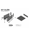 Cajón AXISPRO 199 mm Soft Close | Máxima Capacidad + Fondo y Trasera a Medida