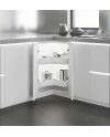 Mecanismo giratorio 270° PRO Grafito y Blanco MOD 80 1 und | Ref. F20390
