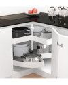 Mecanismo giratorio 270° PRO Grafito y Blanco MOD 80 1 und | Ref. F20390