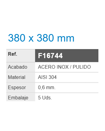 Fregadero ZURICH 380x380 Inox y negro | Bajo Pedido |
