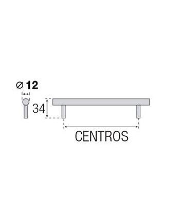 Tirador Acero Inoxidable Macizo | 96-320 mm Cocina y Muebles