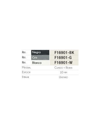 Fregadero VENUS Negro/Gris/Blanco | Ref. F16901-BK-G-W