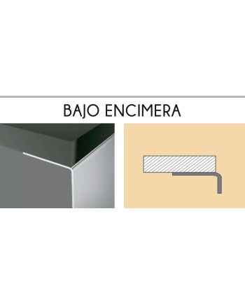 Fregadero OMEGA bajo encimera Inox y negro